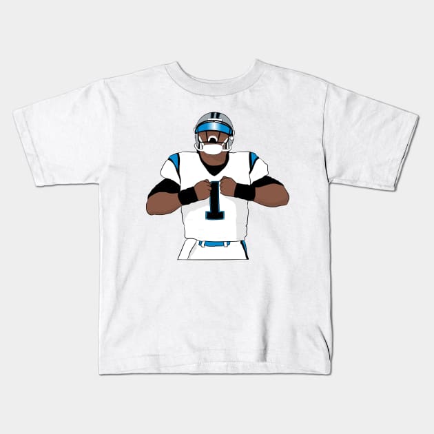 Cam Newton Kids T-Shirt by SickSticksCo